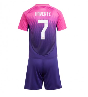 Tyskland Kai Havertz #7 Bortatröja Barn EM 2024 Kortärmad (+ Korta byxor)